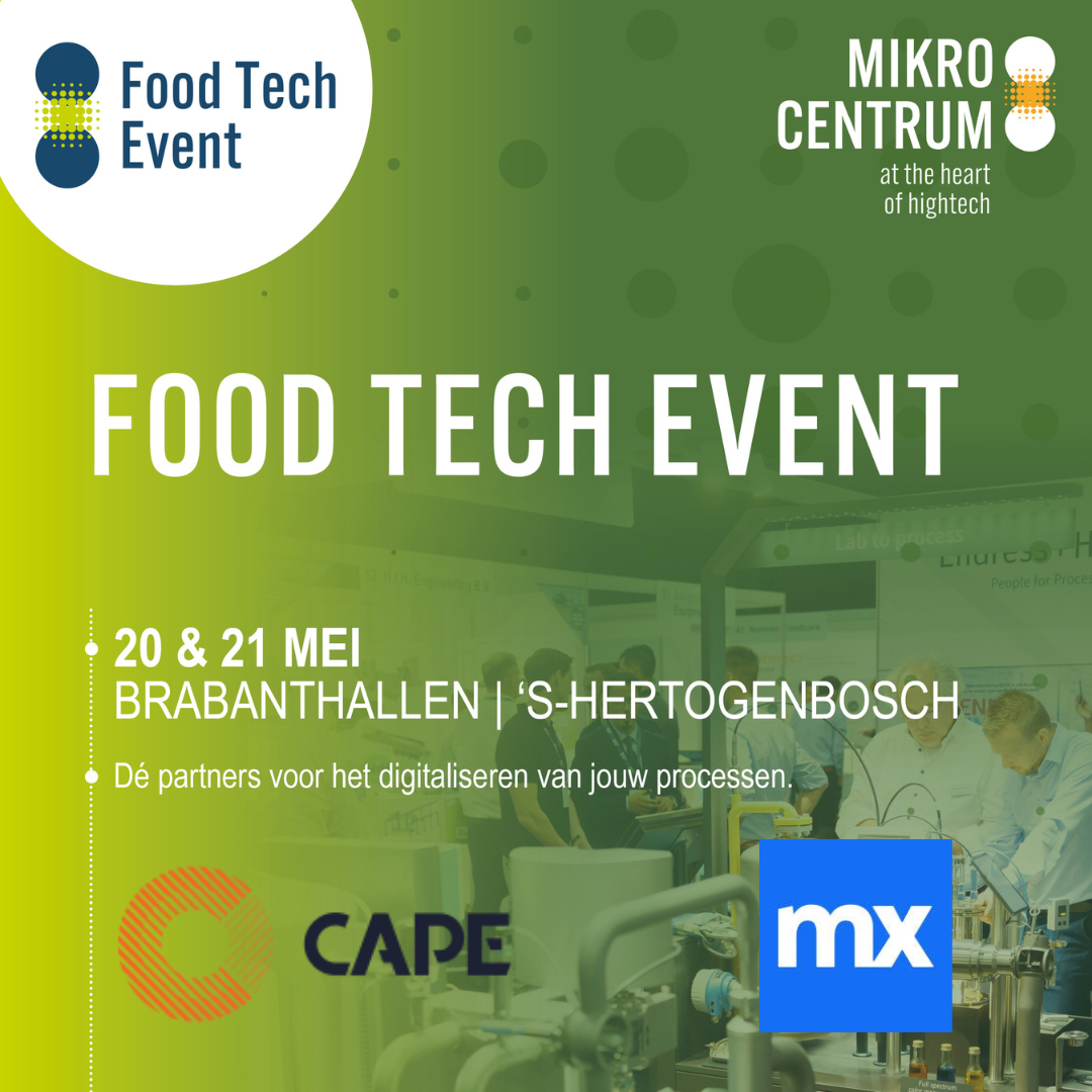 Digitaliseren in de voedselproductie - event 18 september CAPE - Mendix - Siemens - Huuskes - Zwanenberg
