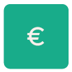 Euroteken Geld Bedrag Groene achtergrond